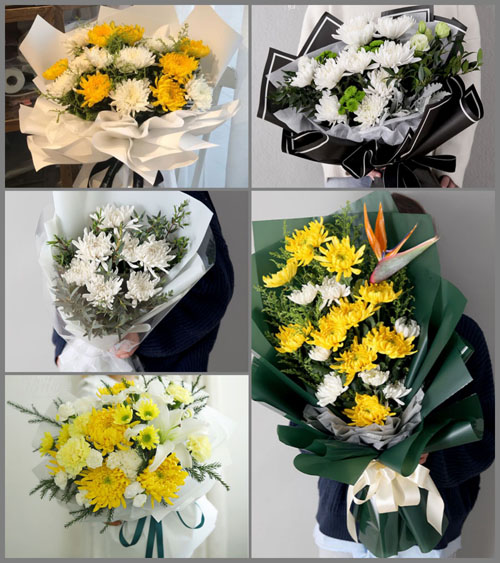 河南信阳罗山县高店乡白事花束代送